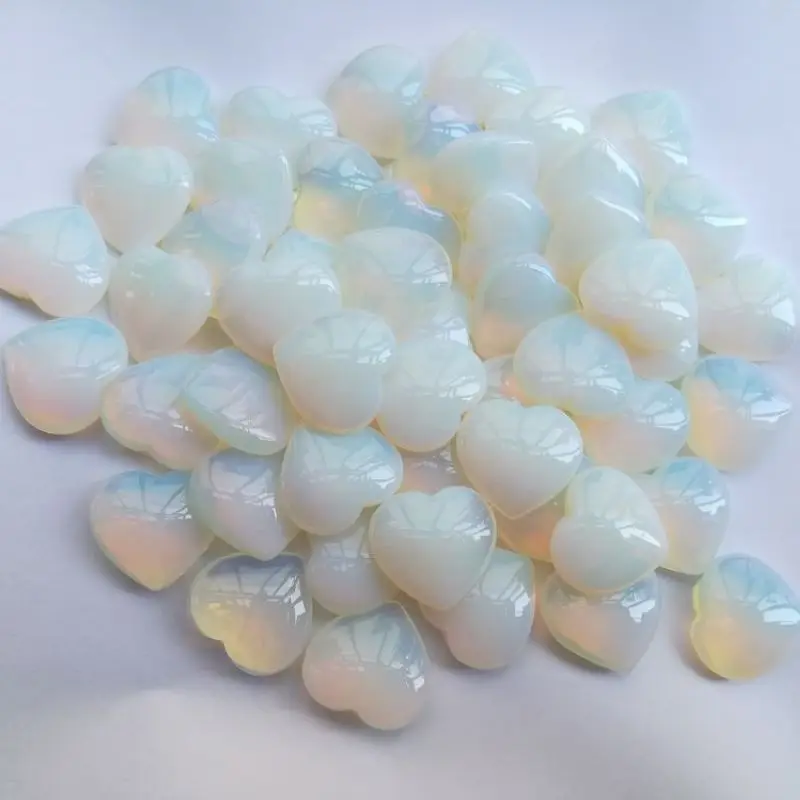 wholesale Christmas gifts natural quartz gold stone healing Blue sandstone crystal heart