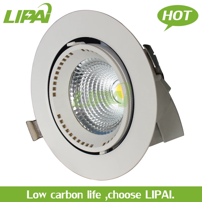 7w 15w 30w 40w gimble led COB downlight spotlight dimmable for Commercial Adjustable beam angle 24/60degree 30000hours