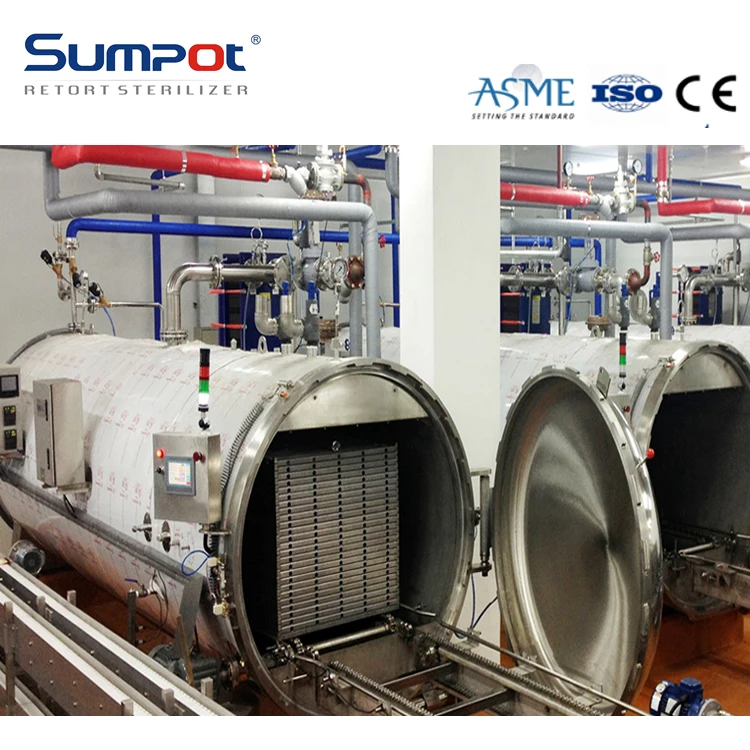 Retort sterilizer for ready meal