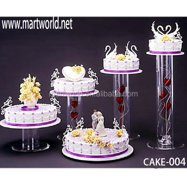 2022 Decorating acrylic cake stand for cake shop,wedding events&party decoration(cake-004)