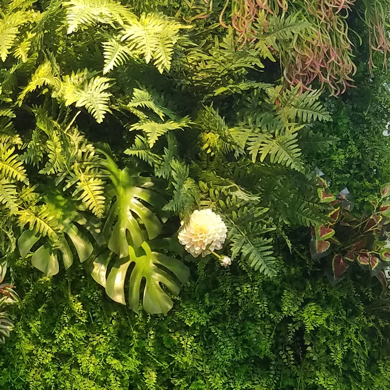 
Wholesale Customized UV Resistance Wisteria Flower Single Plants Vertical Artificial Green Grass Wall Panel for Wedding Backdrop 