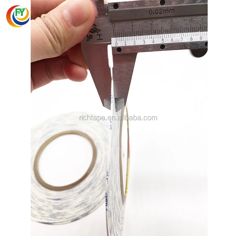 Free Sample Small Roll 1mm 2mm Width Hot Melt Adhesive Tissue Tape