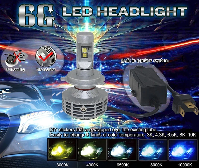 2015 новый все в одном из светодиодов фар canbus h4 / h13 / 9007 / h7 / h10 / h11 / 9005 / 9006 / h16 доступны