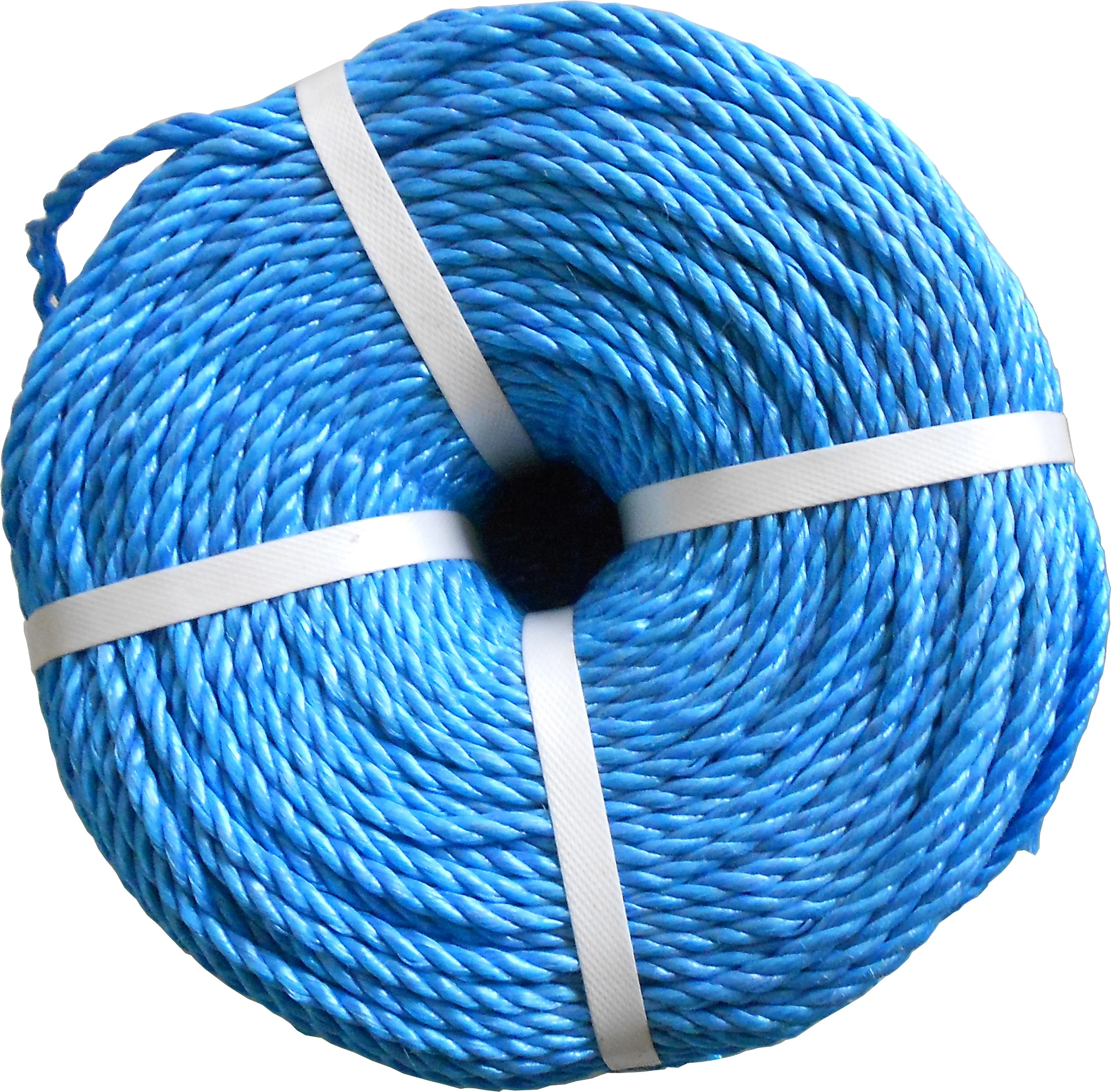 PP Rope Packaging Rope 6mm Polypropylene Splitfilm 3 Strands Twisted Rope