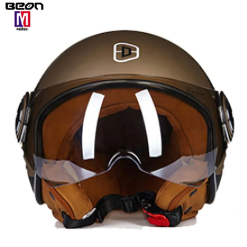 Vintage Style Open Half Face Cruise custom head protection gear high quality motorbike safety helmet motor dot helmet for harley