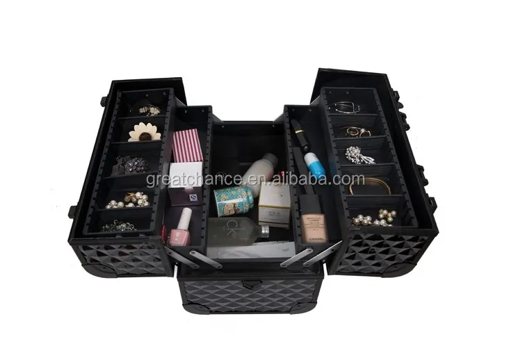 Pro Aluminum Makeup Cosmetic Train Case - aluminum cosmetic case-aluminum cosmetic box