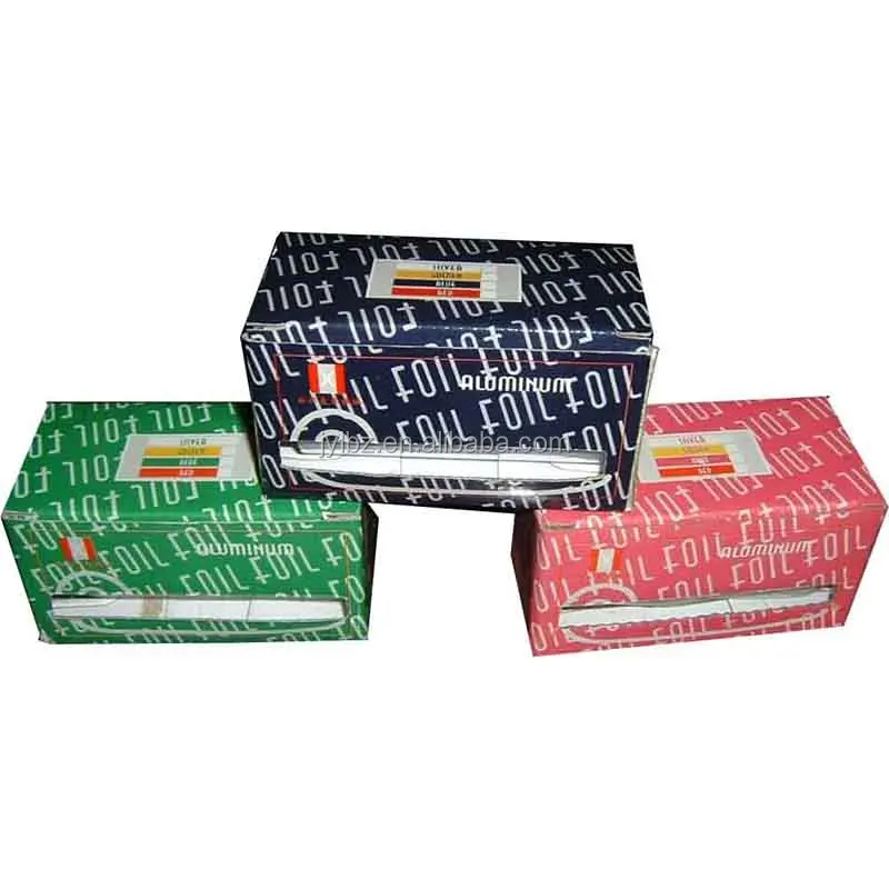 printed insulation colors aluminum foil roll with cutter box for nail coloring hairdressing