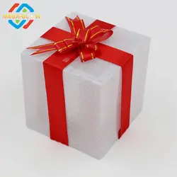 Custom Flashing LED Gift Packaging Box Most Popular Wedding Paper Gift Box With Ribbon Closure