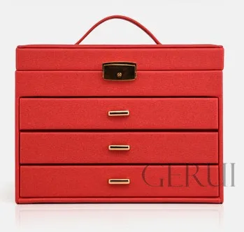 
New Design Multi-Drawer Jewelry Protection Jewelry Carrying Case Multipurpose Storage Box Jewelry Show Case 