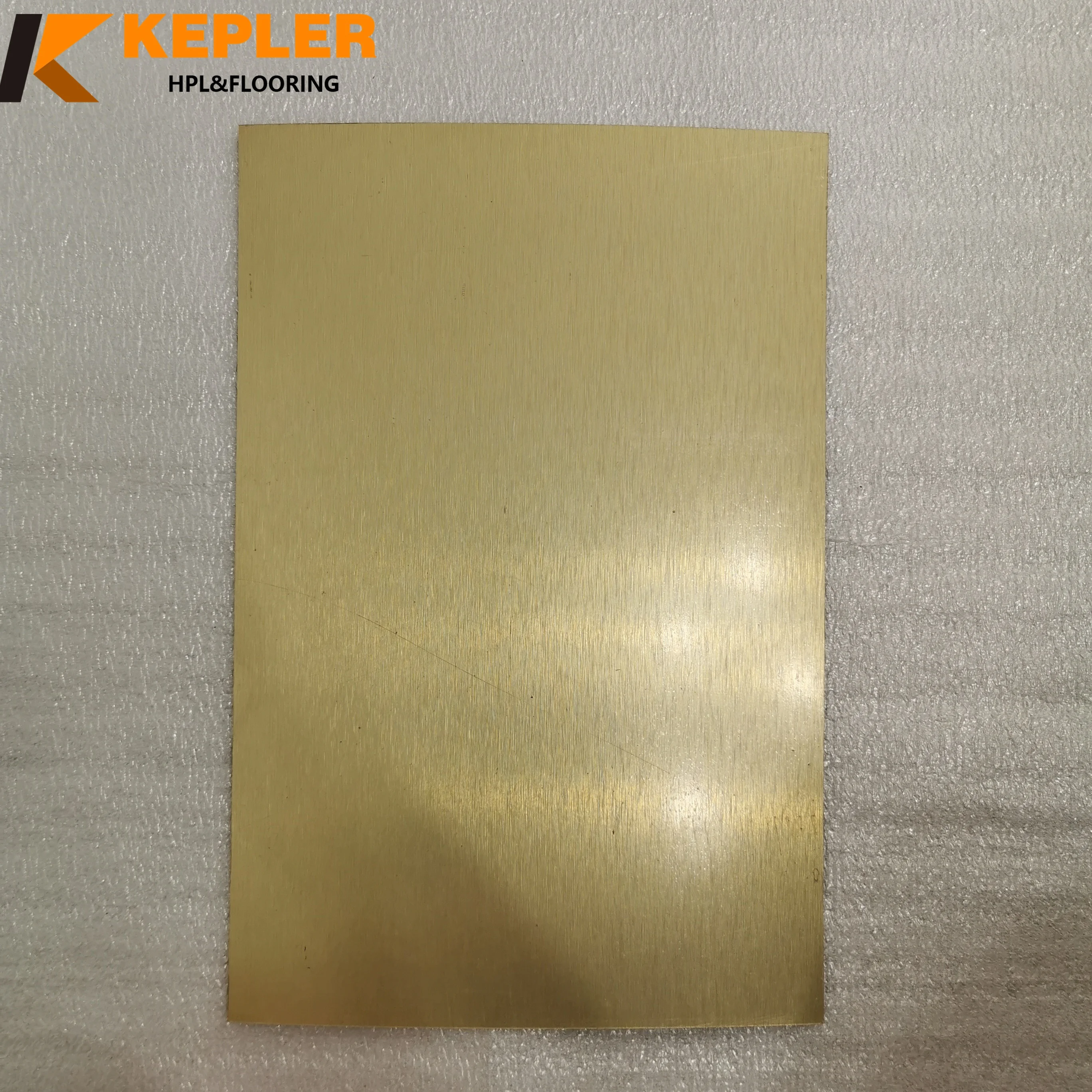 Kepler 1mm Metallic Mirror Brushed HPL Formica High Pressure Laminate Sheet for Furniture Door Decoration