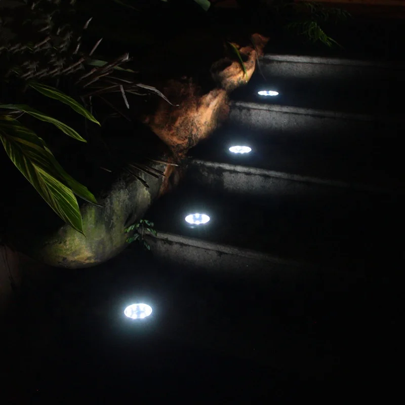 Outdoor waterproof Lawn Buried Solar powered yard powered buried spotlight Solar LED grass underground inground garden light