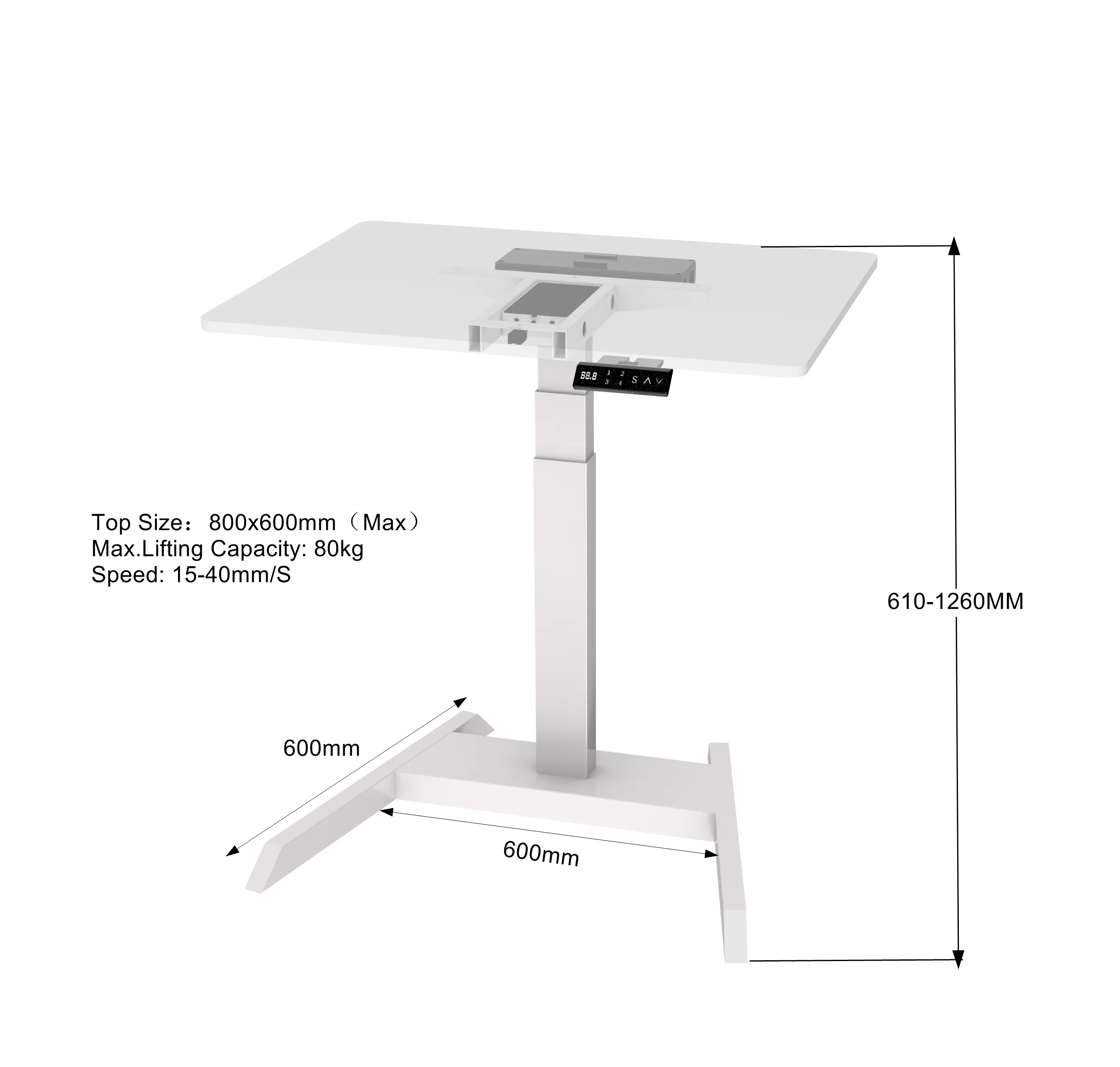 Best Electric Portable Standing Trestle Desk With One Leg adjust standing desk computer