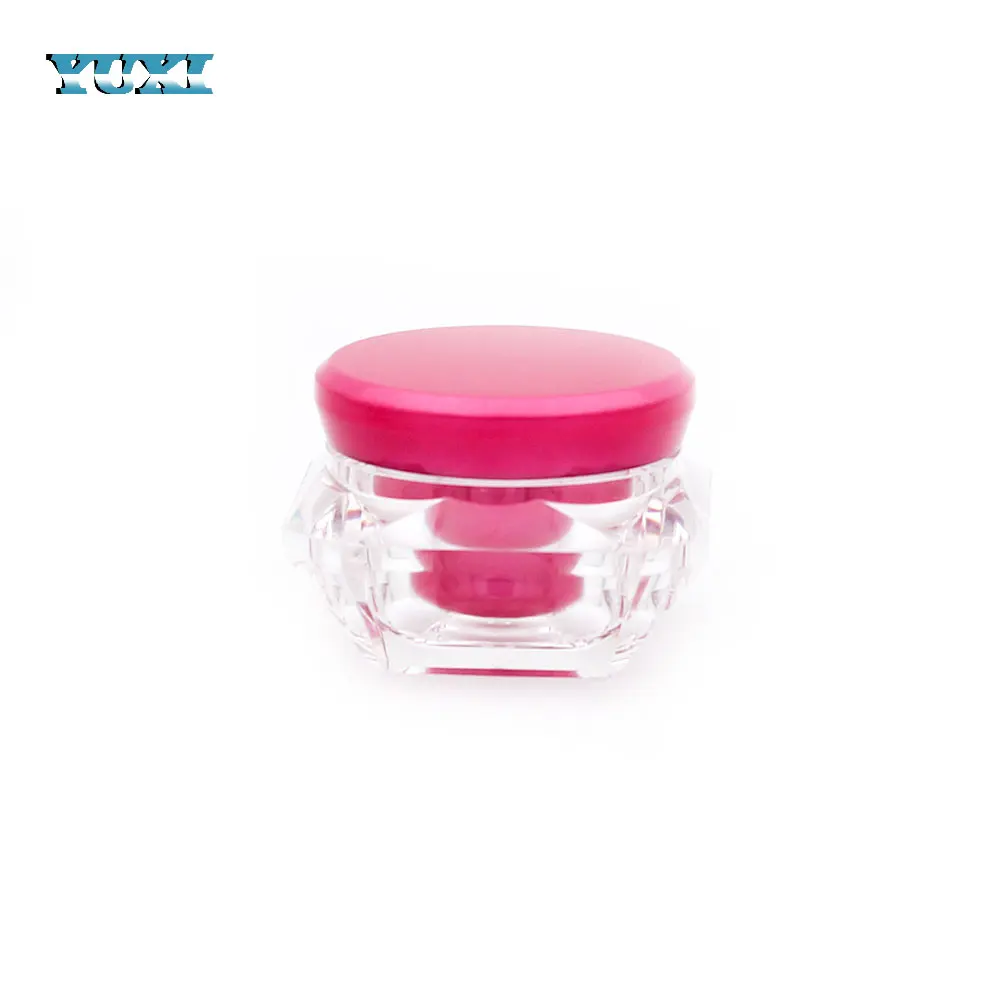 50ml black diamond acrylic cosmetic jar