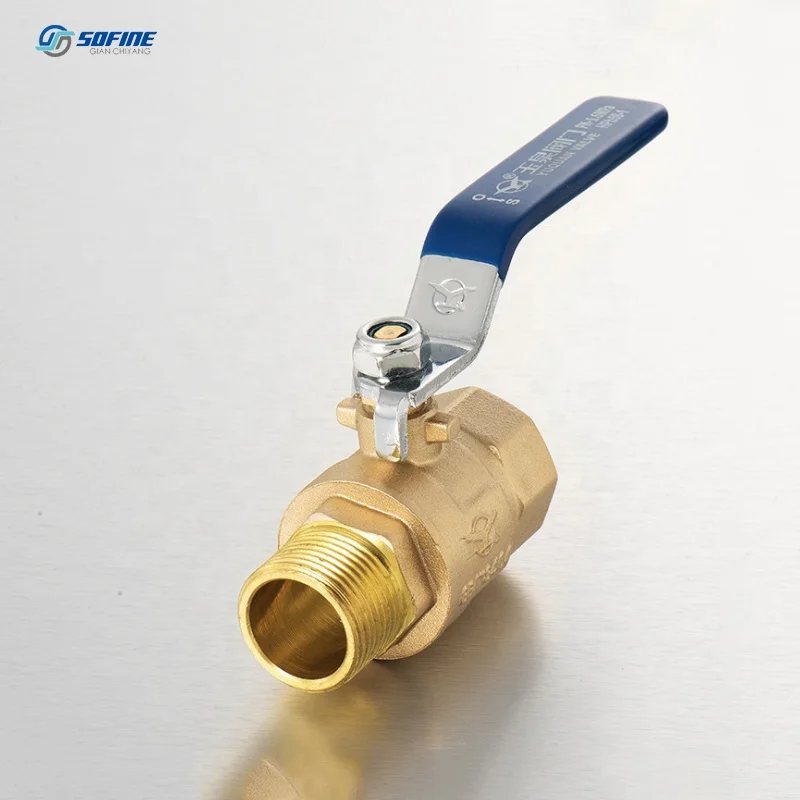 
DN15-DN50 1/2-2 inch Internal and External Thread Two-way Brass Ball Valves With Long Handle 