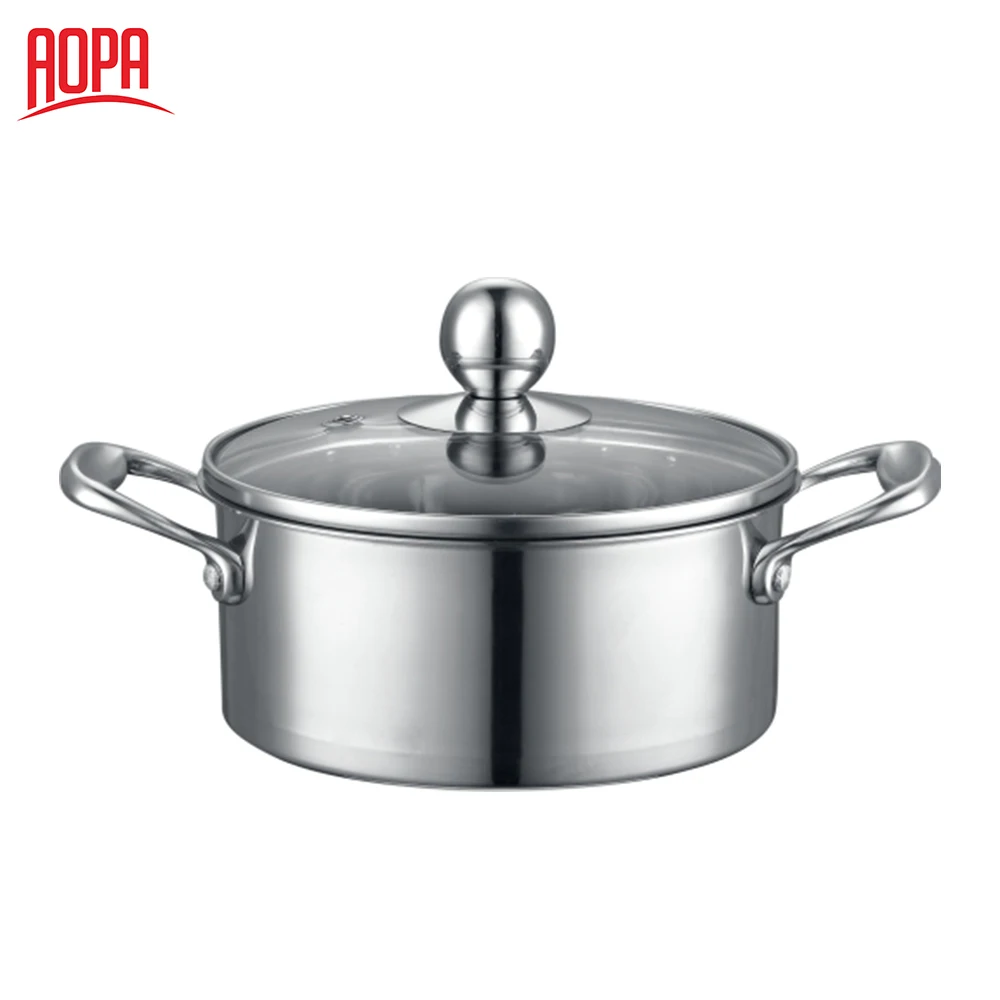AOPA small stainless steel net pot soup pot for hot pot restaurant