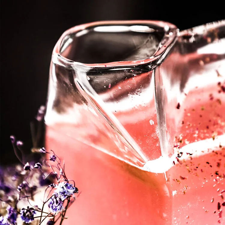 Japanese Square Milk Glass Milk Box Shape Cup Personality Milk Cup ,Juice and Cocktail Glass