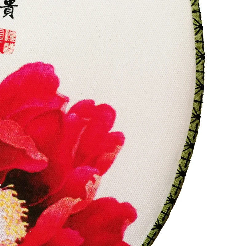 Рекламный пользовательский Печатный деревянный ручной Китайский шелковый ручной вентилятор