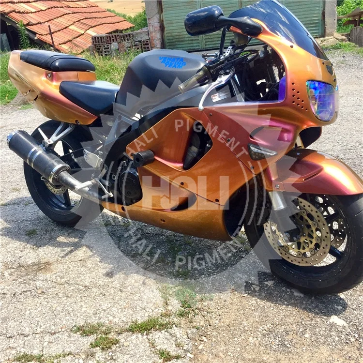 Motorcycle Paint Chamleon Mica Pigment Powder Holographic Unicorn Chameleon Aurora Nail Chrome Pigment Glitters Nail Decoration