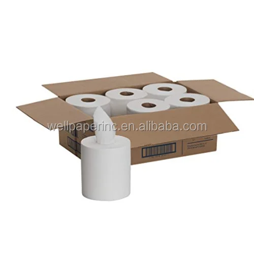 Centerpull roll High Capacity Paper Towels , White, 600feet Per Roll, 6 Rolls Per Case