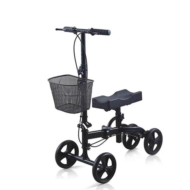 2019 Hospital Economic Iron Shopping Rollator Knee Walker For Elder