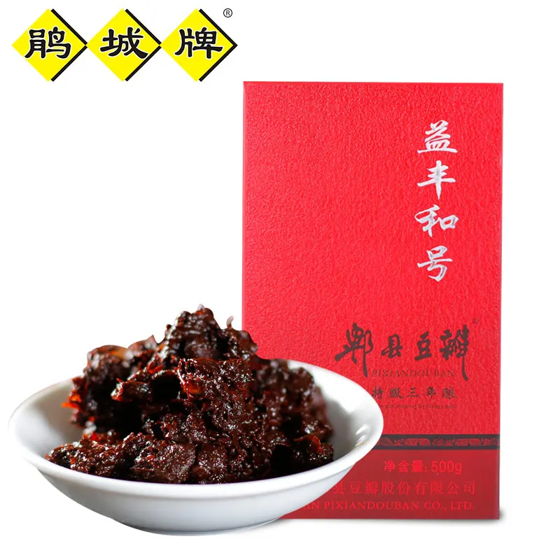 Juanchengpai Pixian Douban Bean Paste Hot Sauce Food Seasoning 500g China Wholesale Market Chili Hot Sauce