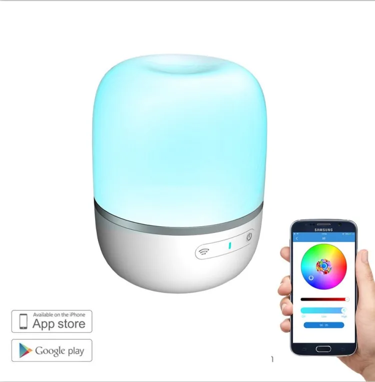Smart LED Table Moon Night Light Portable Atmosphere Lighting Desk Lamps RGB with Timer for Kids Lighting and Circuitry Design
