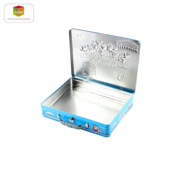 
Metal Material and Tin Metal Type big lunch tin metal box with handle 