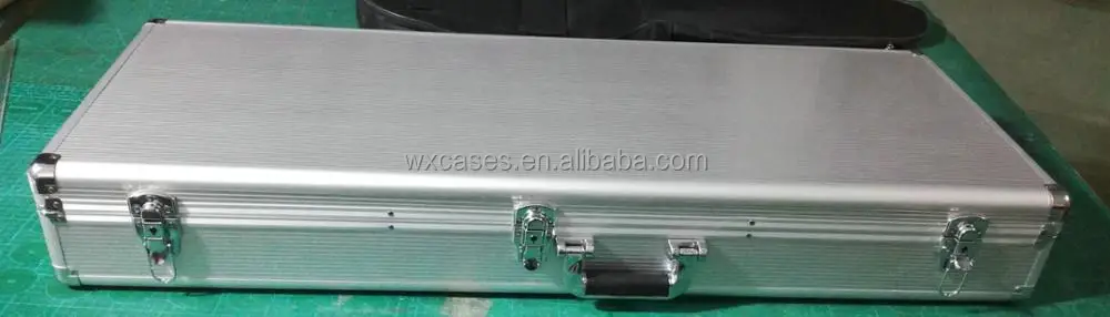 NEW ARRIVAL portable aluminum guitar hard case with custom foam insert manufacturer From Nanhai,Foshan,Guangdong,China
