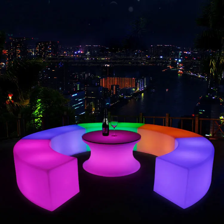 
Economical Outdoor Led Bar furniture Led Patio Furniture led bench 