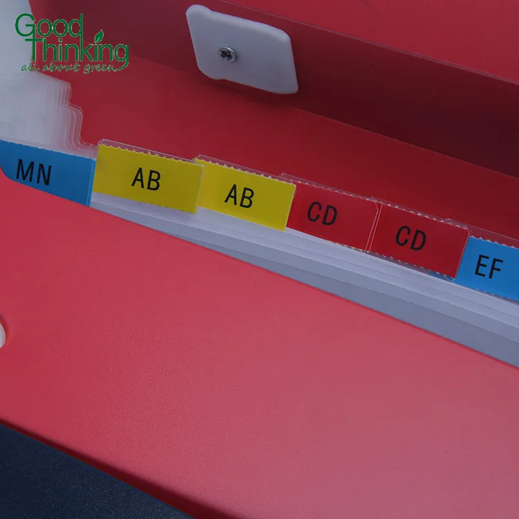 
Wall mounted file organizer eco friendly office stationery hardcover A4 pocket custom vertical expanding file 