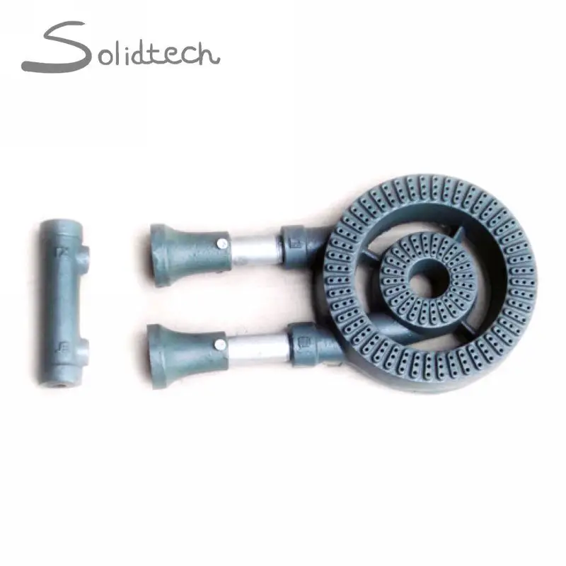 Двойная Корейская газовая горелка из чугуна Вентури