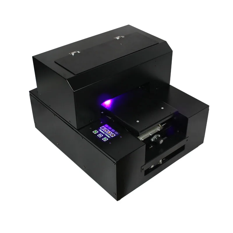 A4 размер белый и цвет чернил один проход УФ-принтер