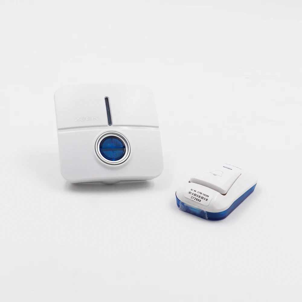 
kinetic wireless doorbell with flash and adjustable volume 