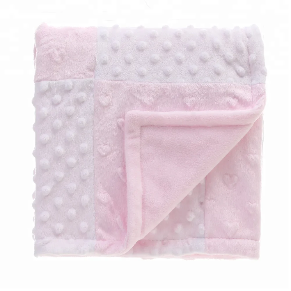 
Personalized Soft Touch Breathable Comfort Bubble Patchwork Baby Blanket 