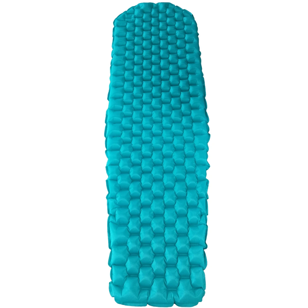 New Design Big Size 40D Nylon Camping Sleeping Inflatable Mattress Air Filled Mummy-shape Pad