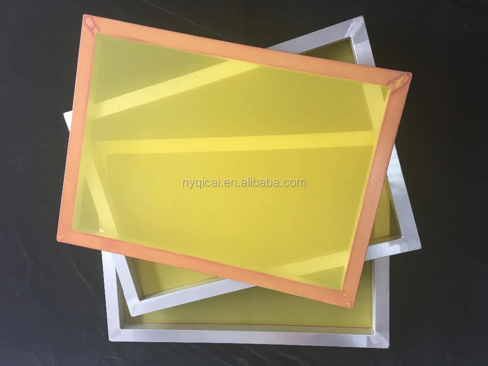 25*36 Inch Aluminum Printing Silk Screen Frame Mesh with 110 White All Screen Printing Machines 15-27n/cm Polyester