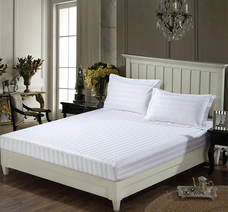 
Hongya hotel cotton sheet bed fitted sheets 