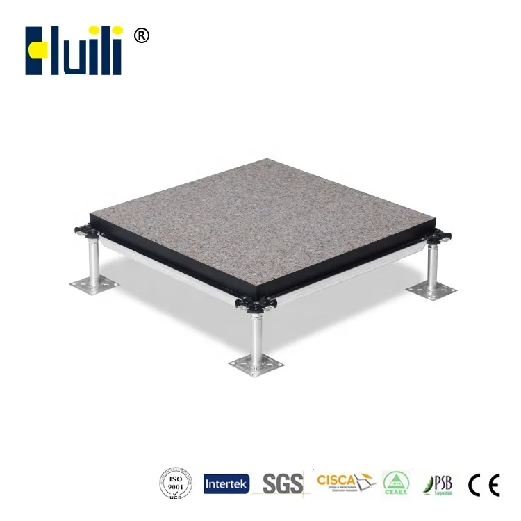 Changzhou Huili calcium sulphate raised access floor price with natural stone finish