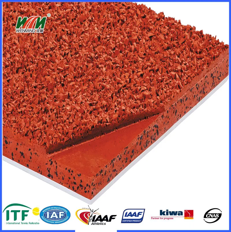 PU Synthetic Rubber Running Tracks Tartan Track
