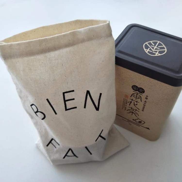 
Good Quality Cotton And Linen Fabric Packaging Bag With Logo 