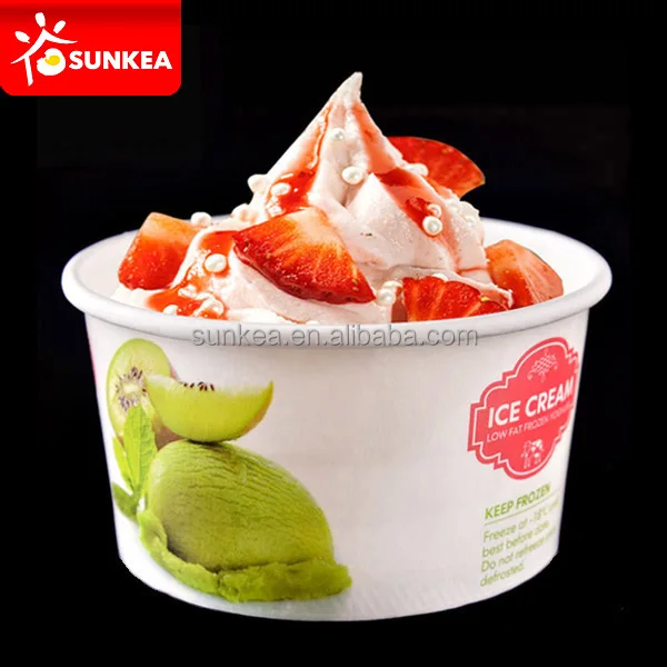 12 oz 16 oz 20 oz design paper ice cream cups