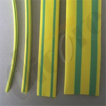 Желтый зеленый трубка трубка рукава накруткой / термоусадочная трубка для защиты кабеля