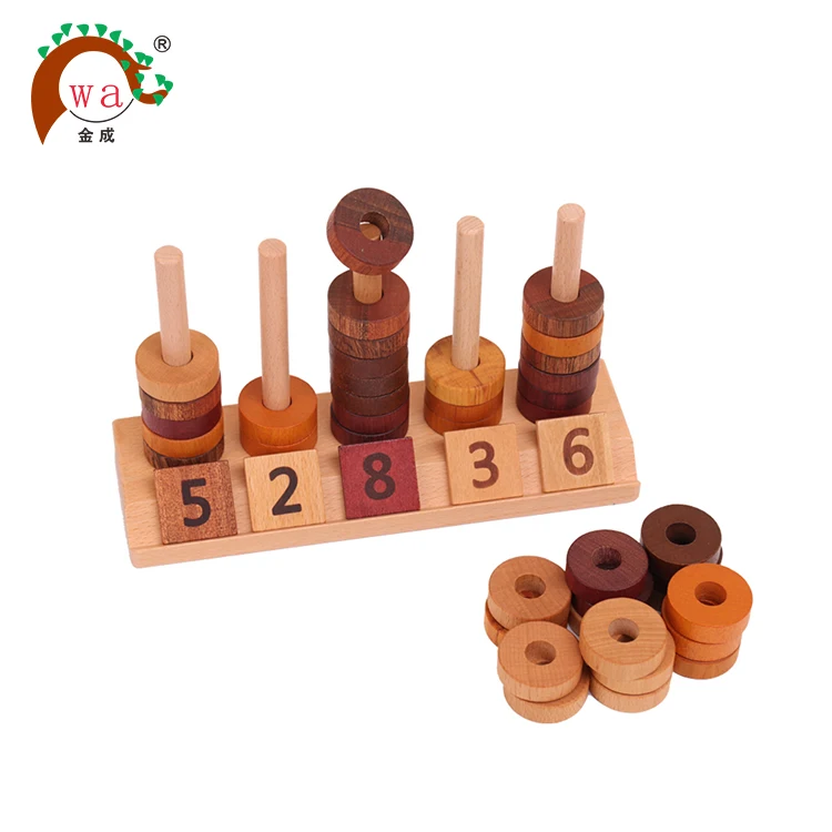 
Funny digital calculating game wooden puzzle math toys for early learning 