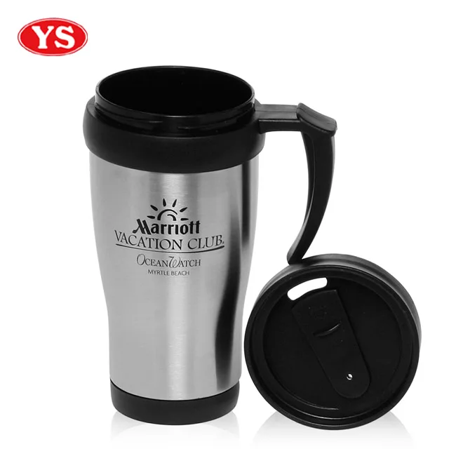 14oz eco friendly insulated auto travel tumbler with handle