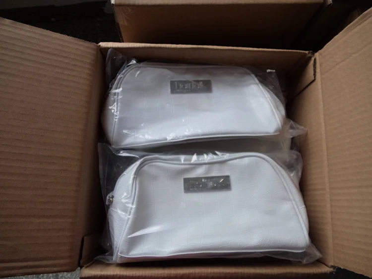 Fashion hot selling women multi function waterproof customized crocodile PU leather packaging makeup cosmetic bags cases