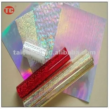 
 Лазерная Фольга для горячего тиснения, широко используемая в бумаге/пластиковой упаковке  