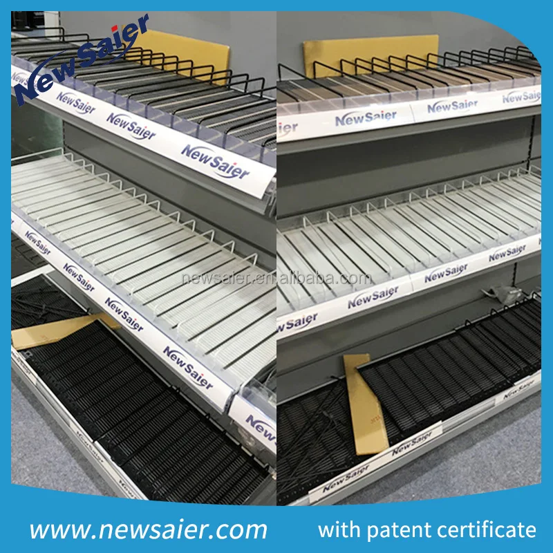 roller track conveyor with shelf stopper