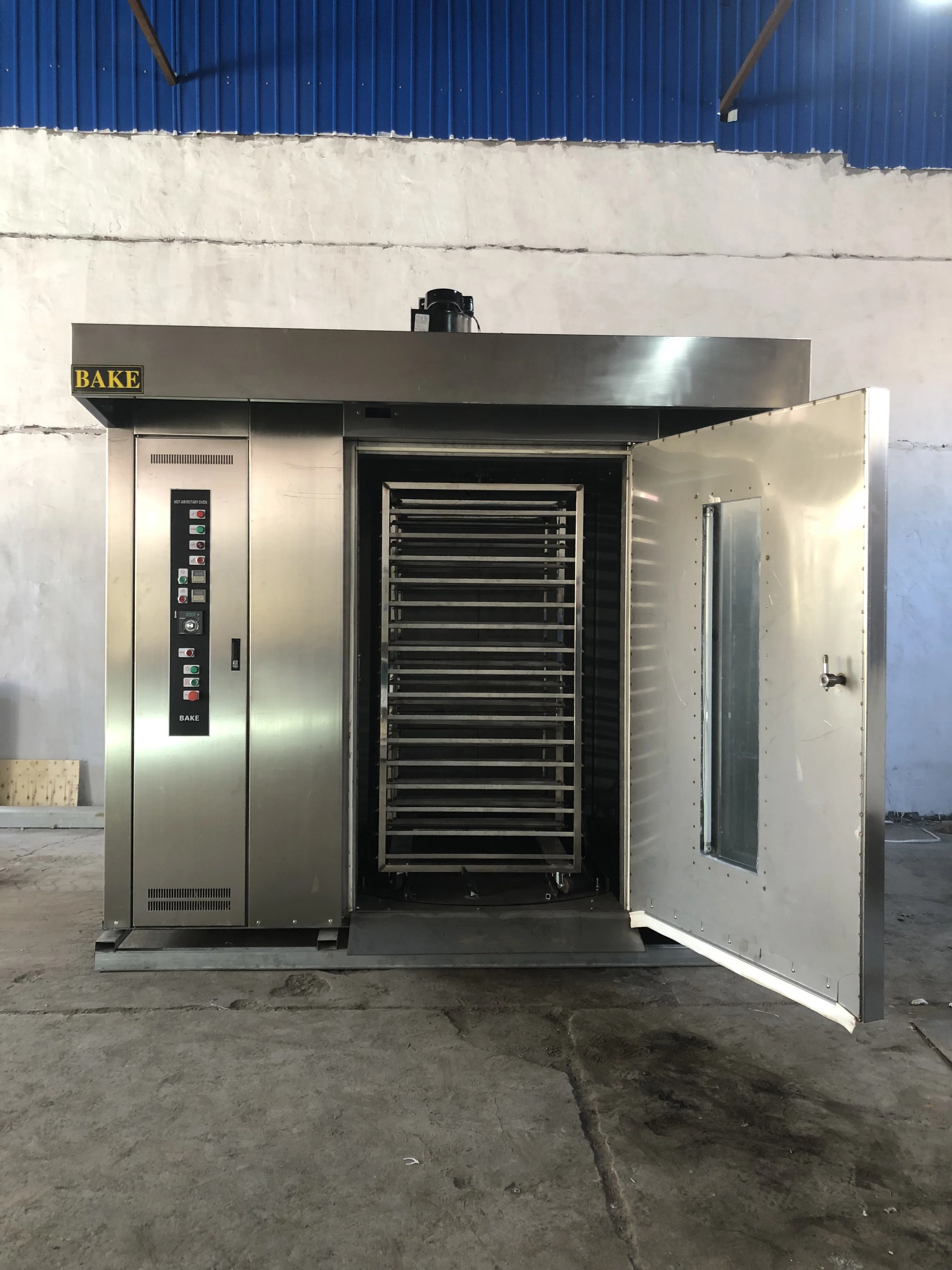 baking equipment Gas power 32 trays Rotary Rack oven for pizza bread making machine