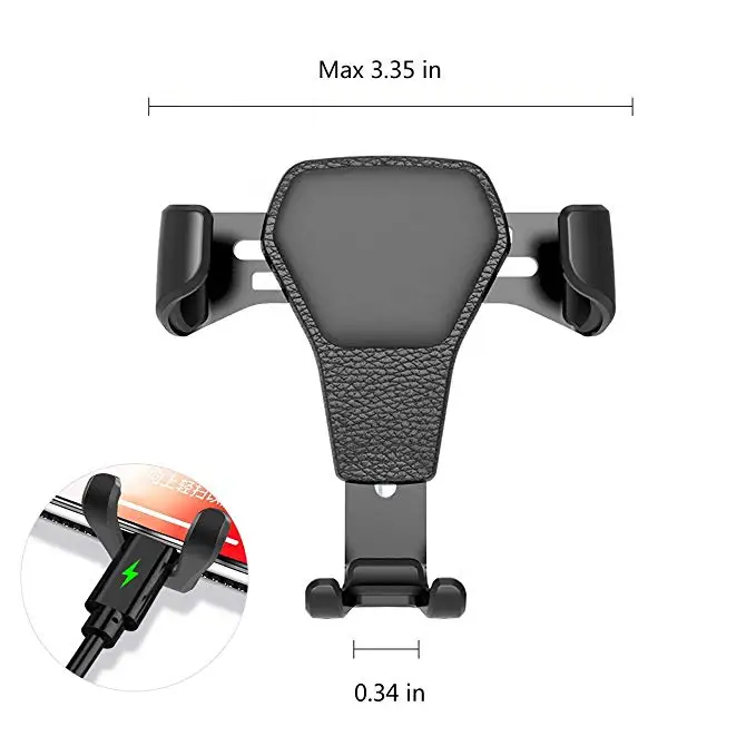 Gravity Car Phone Holder Smartphone Grip Air Vent Mount Mobile Phone Holder for 4-6' phones