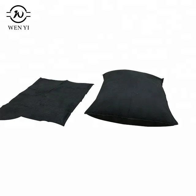 
Self inflating black non-woven flood control sand bag 